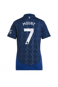 Manchester United Mason Mount #7 Fotballdrakt Borte Klær Dame 2024-25 Korte ermer